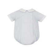 Petit Bebe Blue Gingham Boy's Bubble