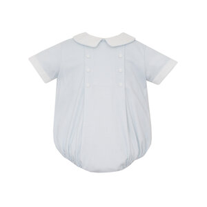 Petit Bebe Blue Gingham Boy's Bubble