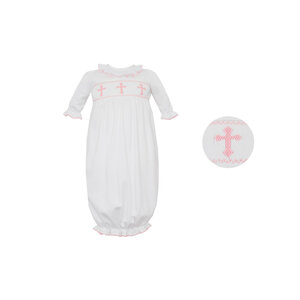 Petit Bebe Crosses White Girl's Sac