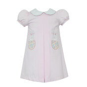 Claire & Charlie Bunny Pink Pique A-line Float w/Pockets