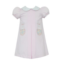 Claire & Charlie Bunny Pink Pique A-line Float w/Pockets