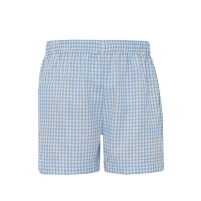 Claire & Charlie Bunny Lt Blue Short Set