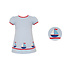 Claire & Charlie *PRE-ORDER*Sailboats Blue Knit Stripe A-line Dress