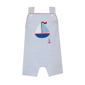 Claire & Charlie Sailboats Blue Kit Stripe Jon Jon