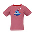 Claire & Charlie *PRE-ORDER*Steamship Red Knit Stripe Boy's Short Set