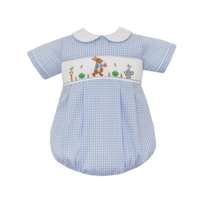 Anavini *PRE-ORDER*Peter Rabbit Blue Gingham Boy's Bubble