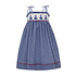 Anavini Sailboats Navy Gingham Sundress w/Ties