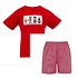 Anavini Pirate Red Gingham Short Set