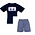 Anavini *PRE-ORDER*Sailboats Navy Gingham Boy's Short Set