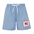 Anavini *PRE-ORDER*Flags Periwinkle Blue Gingham Boy's Swim Trunks