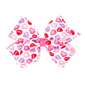 Wee Ones Conversation Hearts Print Grosgrain Bow