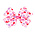 Wee Ones Conversation Hearts Print Grosgrain Bow