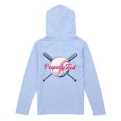 Properly Tied Light Blue Play Ball Shade Performance Hoodie