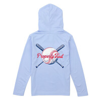 Properly Tied *PRE-ORDER*Light Blue Play Ball Shade Performance Hoodie