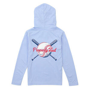 Properly Tied *PRE-ORDER*Light Blue Play Ball Shade Performance Hoodie