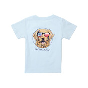 Properly Tied *PRE-ORDER*Periwinkle Patriot Dog SS Tee