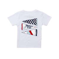Properly Tied *PRE-ORDER*White Americana Pennant SS Tee