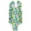 J Bailey *PRE-ORDER*Pagoda Gardens Girls Spandex Swimsuit
