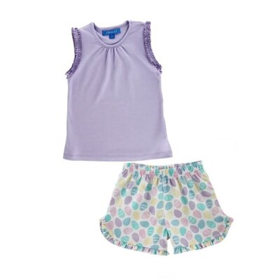 Bailey Boys *PRE-ORDER*Lilac Summer Tee and Egg Hunt Short Set