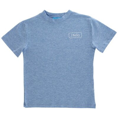 J Bailey *PRE-ORDER*Retriever on Heathered Blue SS Logo Tee