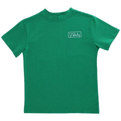 J Bailey Sailboat On Green SS Logo Tee