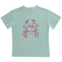 J Bailey Crab on Seaglass Girls SS Logo Tee
