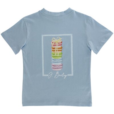 J Bailey Macaroons on Bayberry Girls SS Logo Tee
