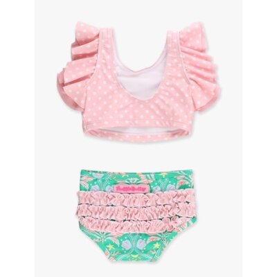 RuffleButts + RuggedButts *PRE-ORDER*Coconut Cabana Butterfly Tankini