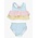 RuffleButts + RuggedButts Seersucker Color Block Flounce Bikini 2-Piece Swimsuit, with Signature Rear Ruffles