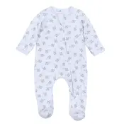 Magnolia Baby Take Flight Printed Zipper Footie Light Blue