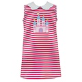 Claire & Charlie Fairytale Castle Hot Pink Stripe Knit Dress