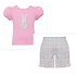 Claire & Charlie Bunny Pink Short Set