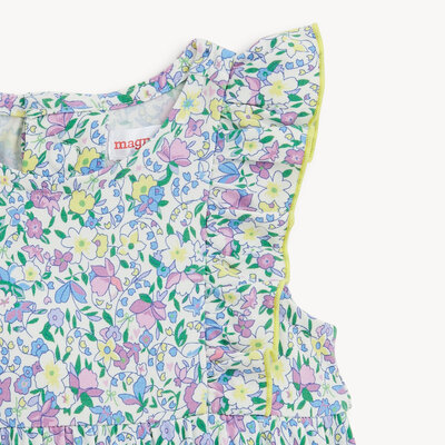 Magnetic  Me Lavina Modal Magnetic Ruffle Bubble Romper