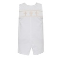 Petit Bebe Crosses White Poplin Jon Jon