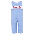 Lulu Bebe Valentine's Airplane Smocked Blue Longall