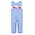 Lulu Bebe Valentine's Airplane Smocked Blue Longall
