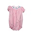 Lulu Bebe Valentine's Elephants Smocked Pink Gingham Bubble