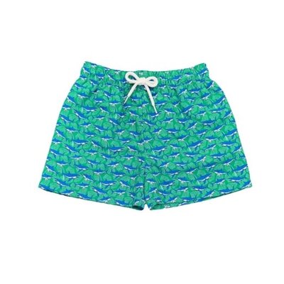 Saltwater Boys Company Green Shark Saint Simons Swim Trunk
