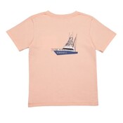 Saltwater Boys Company Salmon Offshore Boat SS Graphic T-shirt