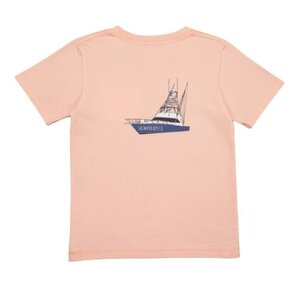 Saltwater Boys Company Salmon Offshore Boat SS Graphic T-shirt