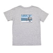 Saltwater Boys Company Heather Grey Offshore Reel SS Graphic T-shirt