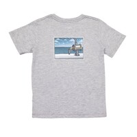 Saltwater Boys Company Heather Grey Offshore Reel SS Graphic T-shirt