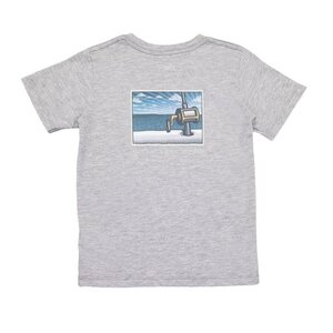 Saltwater Boys Company Heather Grey Offshore Reel SS Graphic T-shirt