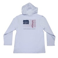 Saltwater Boys Company *PRE-ORDER*White Flag Performance Hoodie
