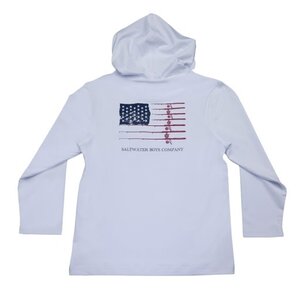 Saltwater Boys Company *PRE-ORDER*White Flag Performance Hoodie