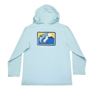 Saltwater Boys Company *PRE-ORDER*Light Blue Wahoo Performance Hoodie