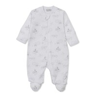 Kissy Kissy Nightfall Printed Silver Footie w/Zipper