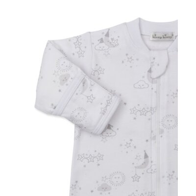 Kissy Kissy Nightfall Printed Silver Footie w/Zipper