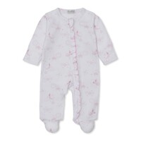 Kissy Kissy Nightfall Printed Pink Footie w/Zipper