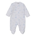 Kissy Kissy Nightfall Lt Blue Printed Footie w/zipper